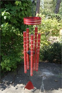 Chorus Wind Chime, 102 cm rich red