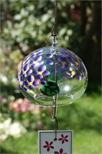 Purple Hortensia Wind Chime