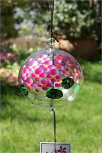 Pink Hortensia Wind Chime