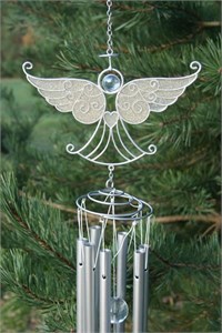 Silver Angel Wind Chime