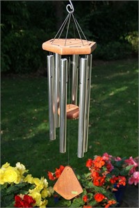 Nature&#39;s Melody Wind Chime, 71 cm silver