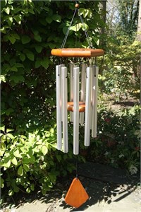 Adante Wind Chime, 86 cm satin chrome