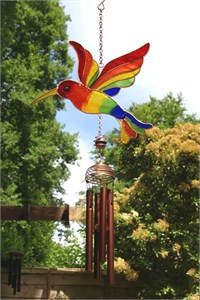 Rainbow Hummingbird Wind Chime