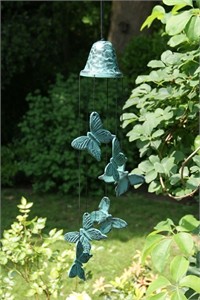 Woodstock Bell and Butterflies Wind Chime