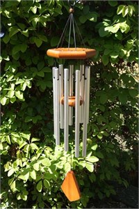 Adante Wind Chime, 71 cm satin chrome