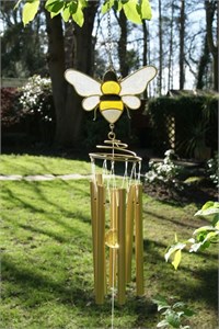 Golden Honey Bee Wind Chime