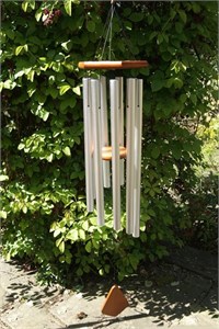 Adante Wind Chime, 127 cm satin chrome