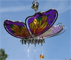 Butterfly with 3 Chimes, purple