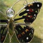 Green and Black Butterfly Wind Chime