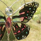 Magenta and Black Butterfly Wind Chime