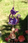 Purple Cat Wind Chime
