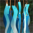 Wavy Glass Wind Chime, Ocean