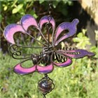 Pink and Purple Butterfly Wind Chime